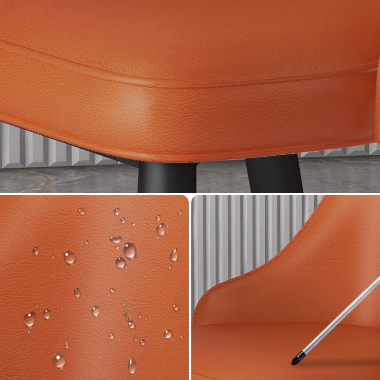 Metal Modern Dining Side Chair with Color Cushion Parsons Chair for Home