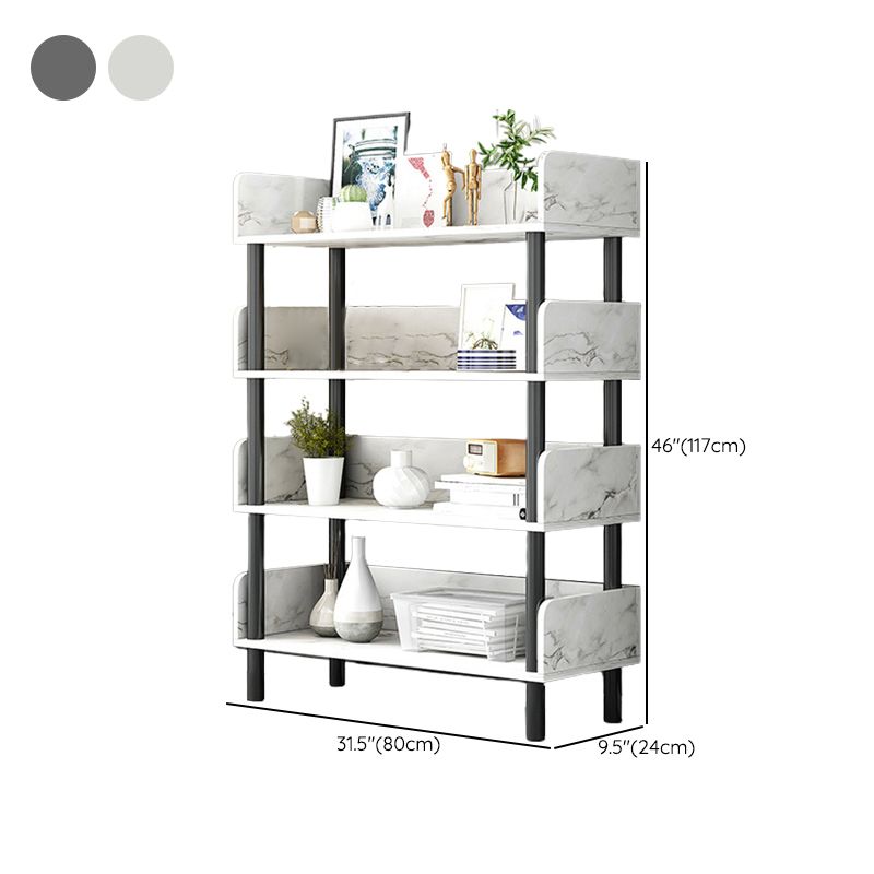 Engineered Wood Standard Bookshelf Open Back Bookcase with Shelves
