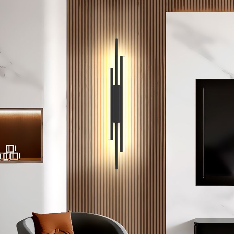 Nueva lámpara de montaje de pared acrílica moderna de 1 luces apliques de pared lineal para sala de estar