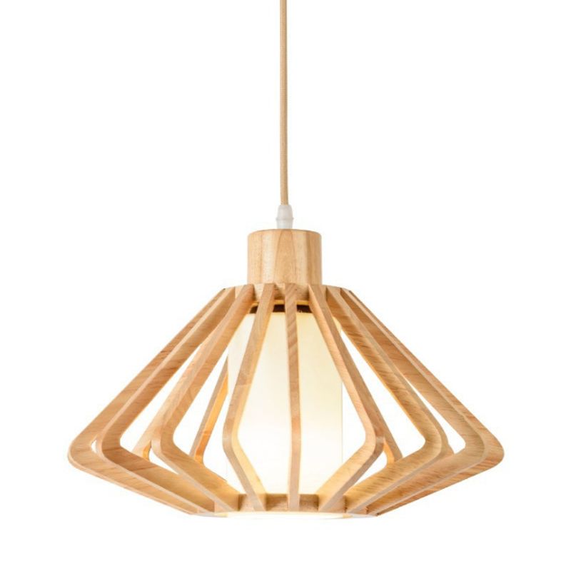 Holz Diamond Anhänger Beleuchtung Vorlagen zeitgenössischer Stil Holzhängeanhänger Licht