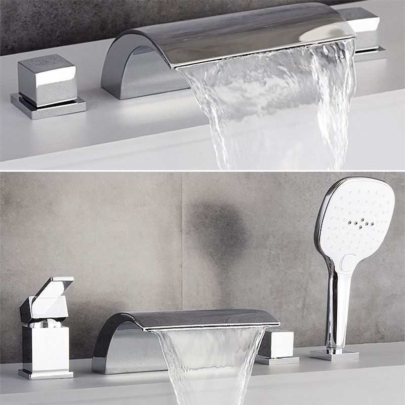 Contemporary Bath Faucet Trim Metal Deck Mounted Bathroom Faucet