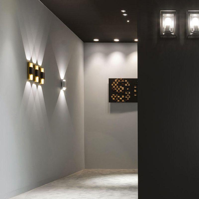 Rectangle 2 - Light Wall Flush Mount Light Modern Aluminum Wall Light