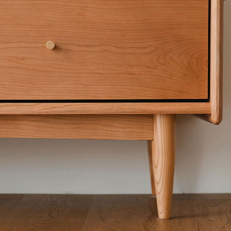 Minimalistic Water Resistant Storage Cabinet Solid Wood Accent Chests with 6 Drawers