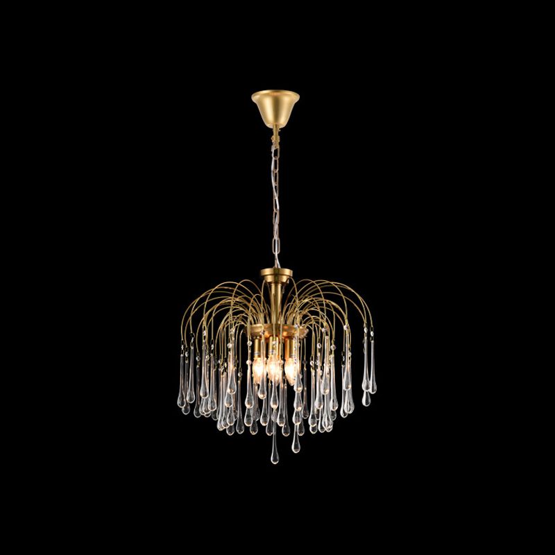 American Metal Chandelier Brown Brawn Tecrid Hasped Hanging Light for Bedroom