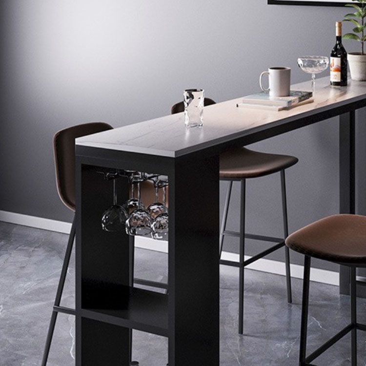 1/2/4/5 Pieces Bar Stool and Table Set Rectangular Pub Table Set