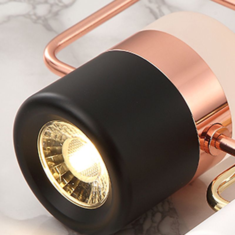 Contemporary Style Cylinder Island Lighting Metal 6 Light Island Pendant Lights
