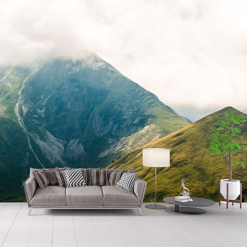 Steep Mountain Wall Covering for Accent Wall Water Resistant, Made to Measure