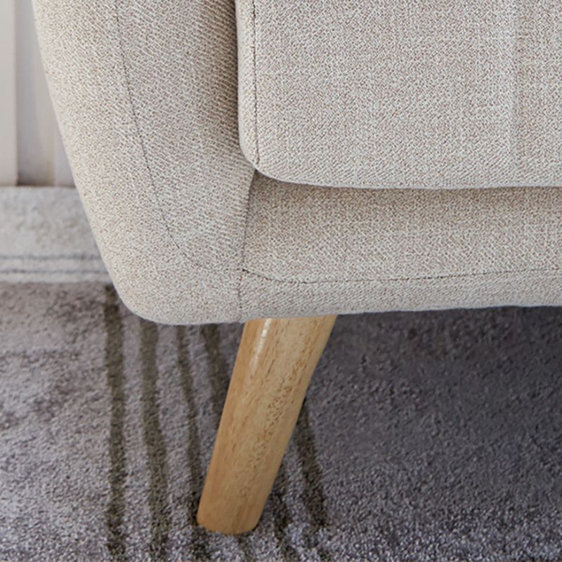 Poolse afwerking Biscuit Back Sofa Square Arm Bank voor woonkamer en thuis