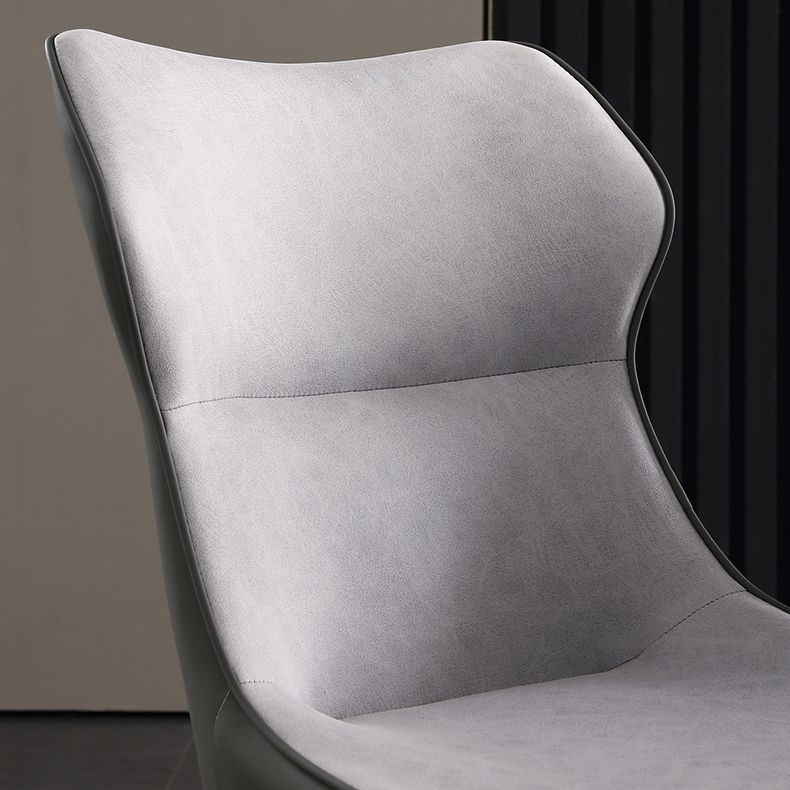 Contemporary Metal Dining Room Armless chairs Upholstered Side Chairs for Home Use
