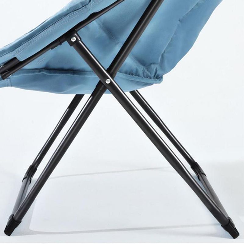 Velvet Accent Room Chair Foldable Lounge Chair for Apartment