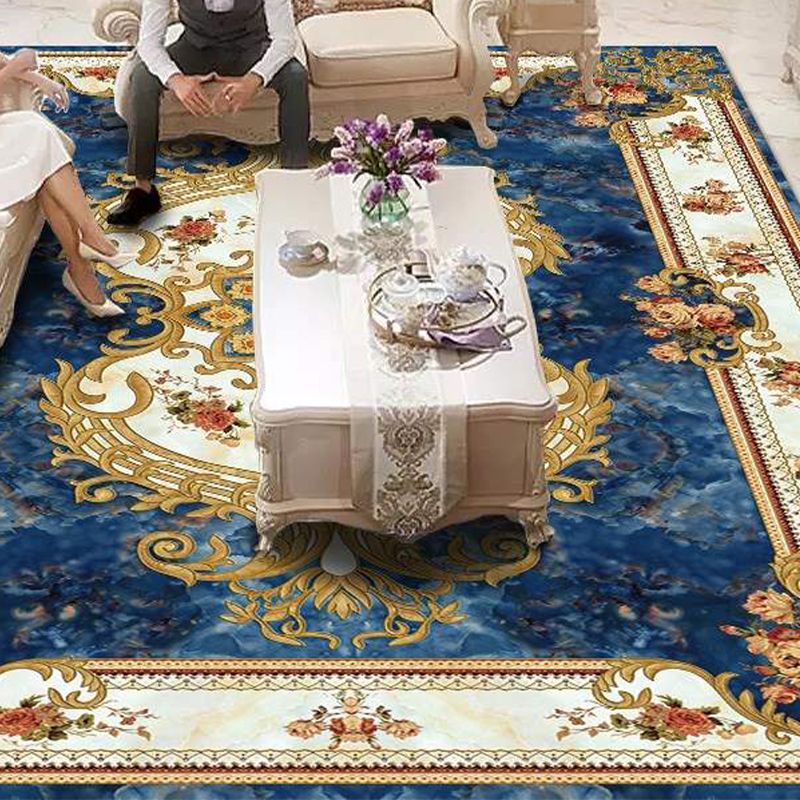 Americana Home Teppich mehrfarbig gedrucktes Gebiet Teppich Polyster Nicht-Schlupf-Backing Easy Care Teppich