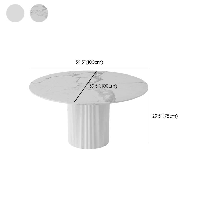 Modern 1/4/5/7 Pieces Dining Set Round Stone Dining Table for Kitchen