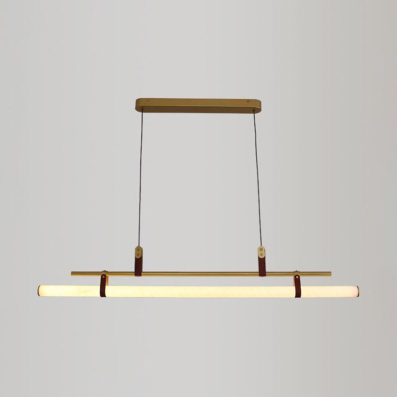 Iluminación colgante moderna luz colgante de isla lineal para comedor