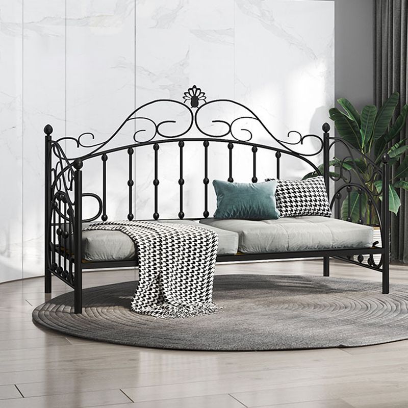 Scandinavian Daybed in Iron with Open-Frame Headboard Princess Theme Bed