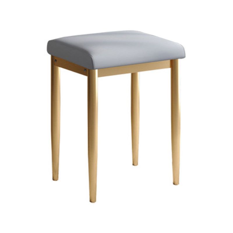 Leather Standard Stool Modern Style Simple Household Rectangular Stool