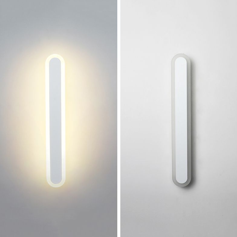 Metal Linear Shape Wall Light Modern 1-Light Wall Mount Fixtures