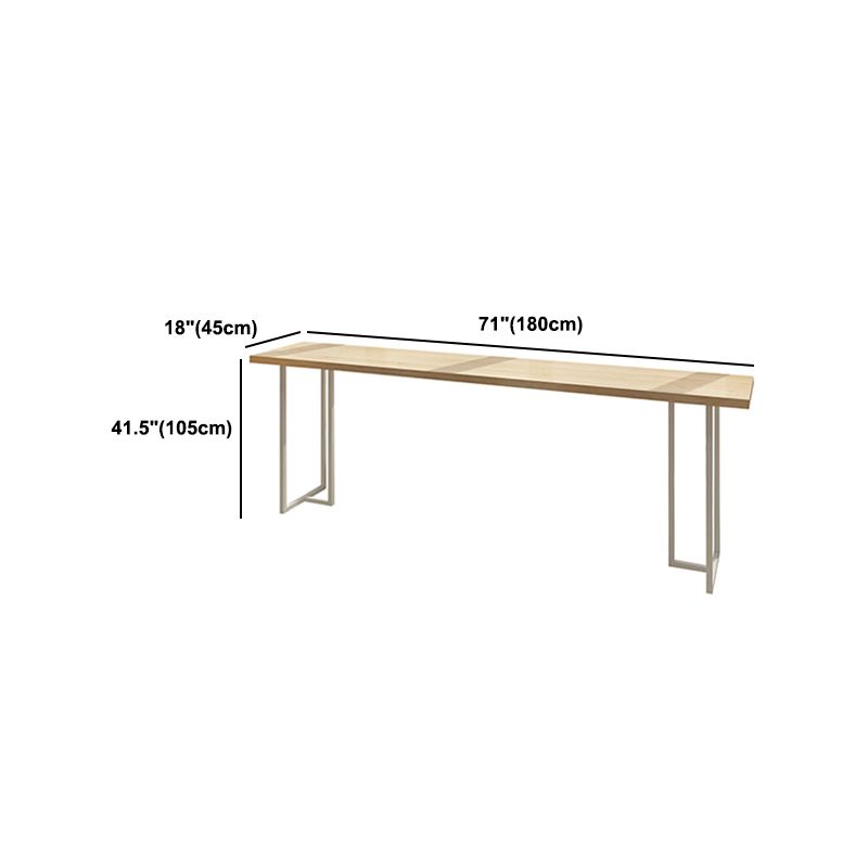 Rectangular Solid Wood Bar Table Set 1/5/6 Pieces Counter Table with Backless Stools