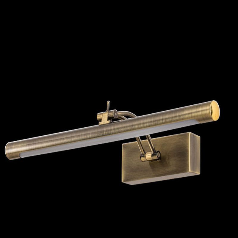 Tocador cilíndrico de metal posmoderno apliques de montaje de pared led de baño ajustable de baño ajustable