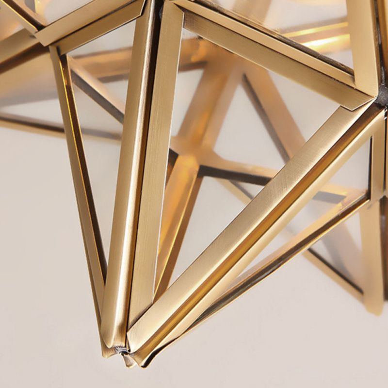 Star Shape Flush Mount Light Fixtures 1 Light Flush Mount Ceiling Light