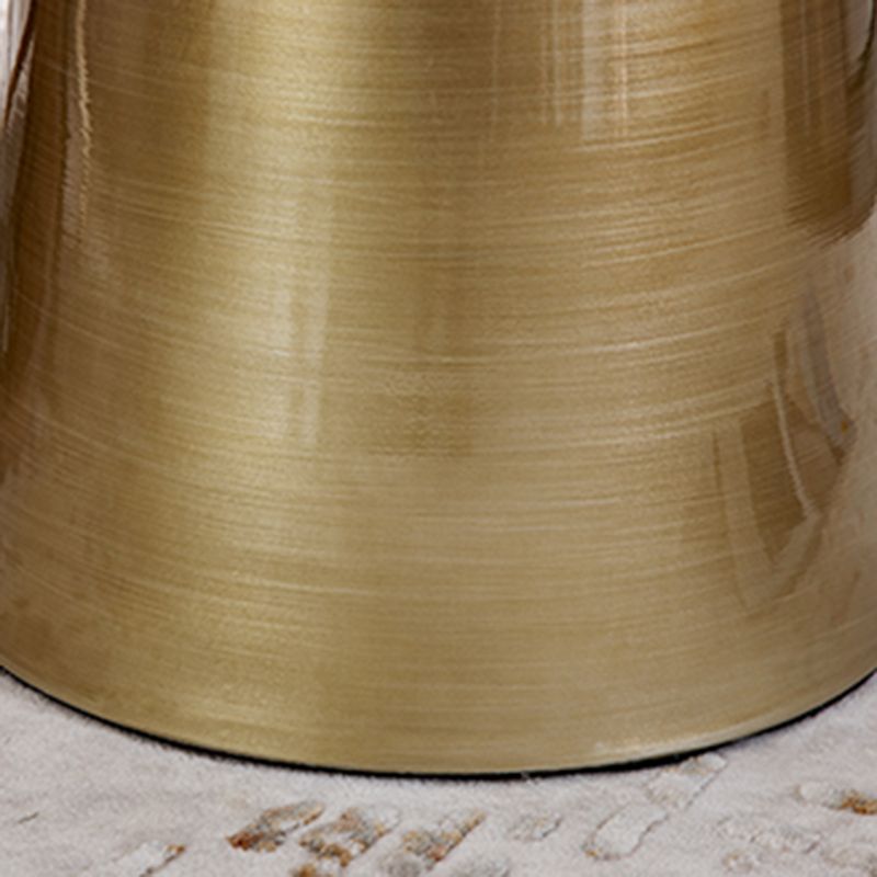 Mid-Century Metal Round End Table Pedestal Sofa Corner Table