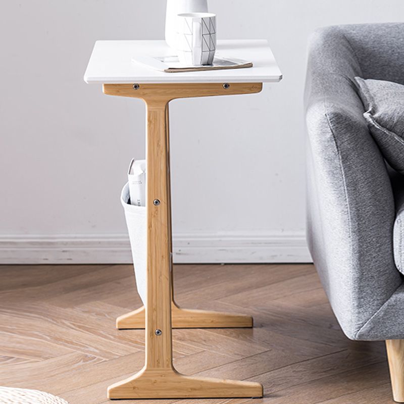 Modernistic Corner Table Rectangular Side Table for Living Room
