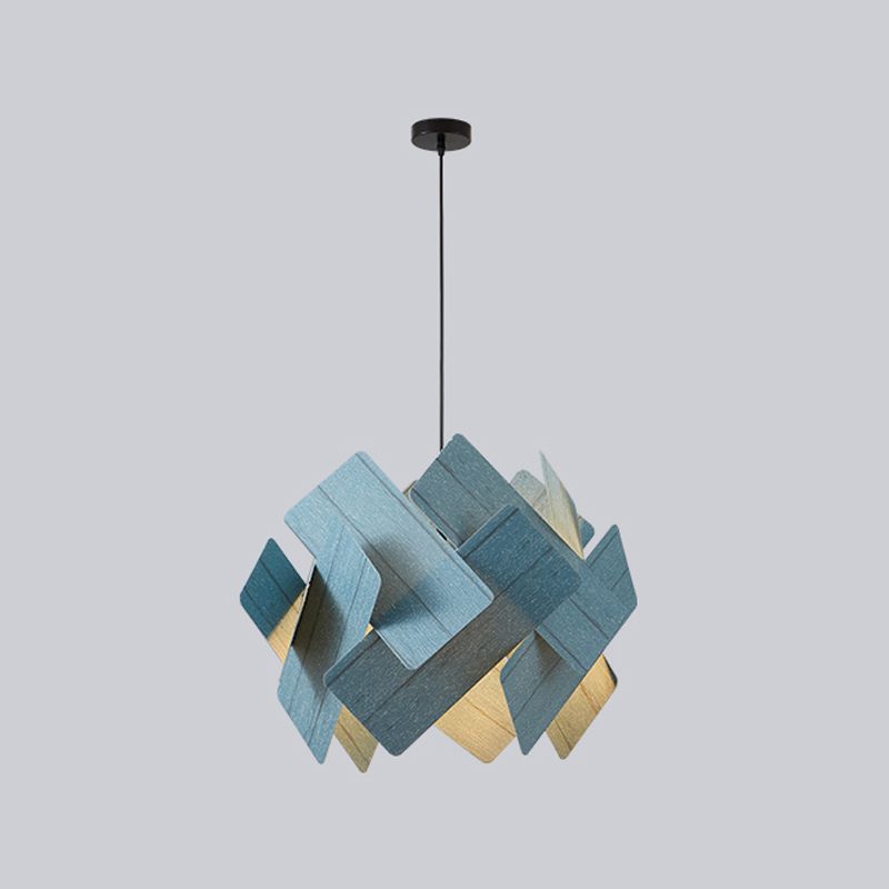 Metal Lantern Shade Hanging Lights Modern Style 1 Light Hanging Mount Fixture for Living Room