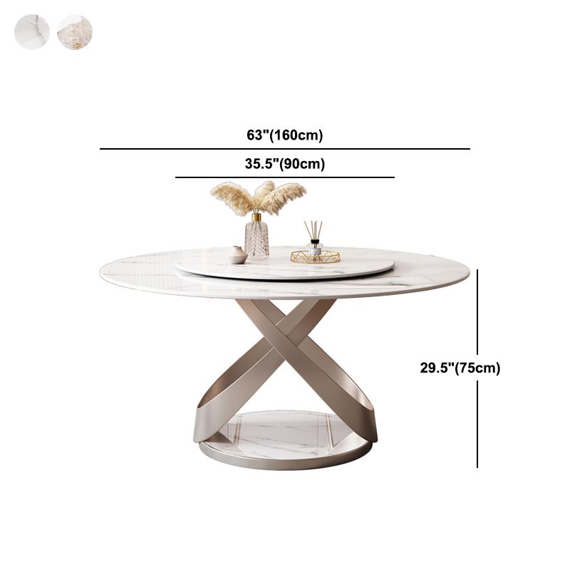 Pedestal Casual Dining Table Round Table for Home Kitchen Desk