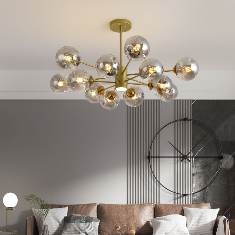 Nordic Modern Pendant Hanging Lights Global Glass Pendant Light for Living Room