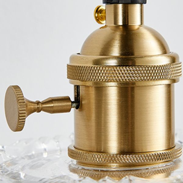 Luci di applique a parete svasata in vetro Stile industriale 1 lampade a parete leggera