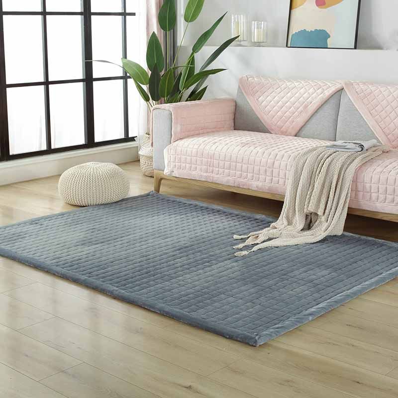 Tapis de chambre à coucher rose Couleur de couleur Polyester Rapier