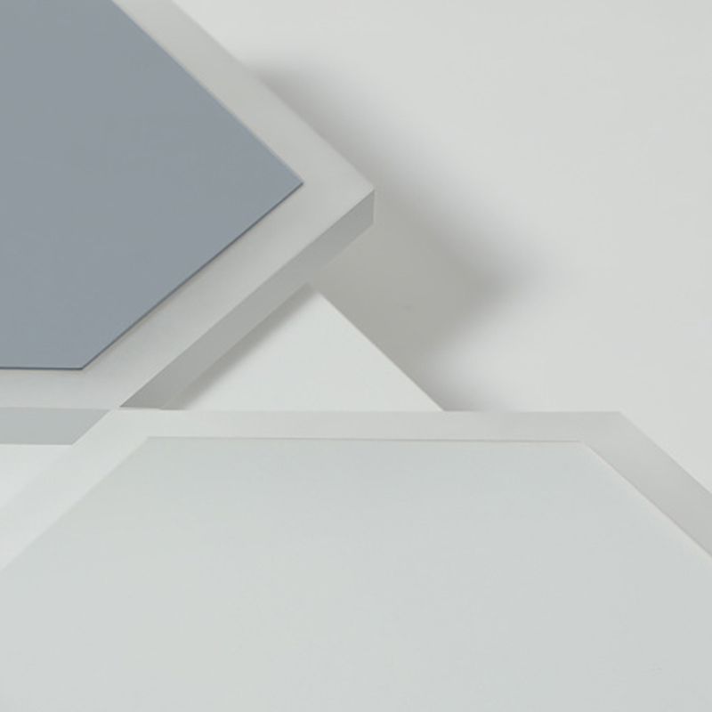Multiple-Light Geometric Flush Mount Modern Acrylic Flush Light