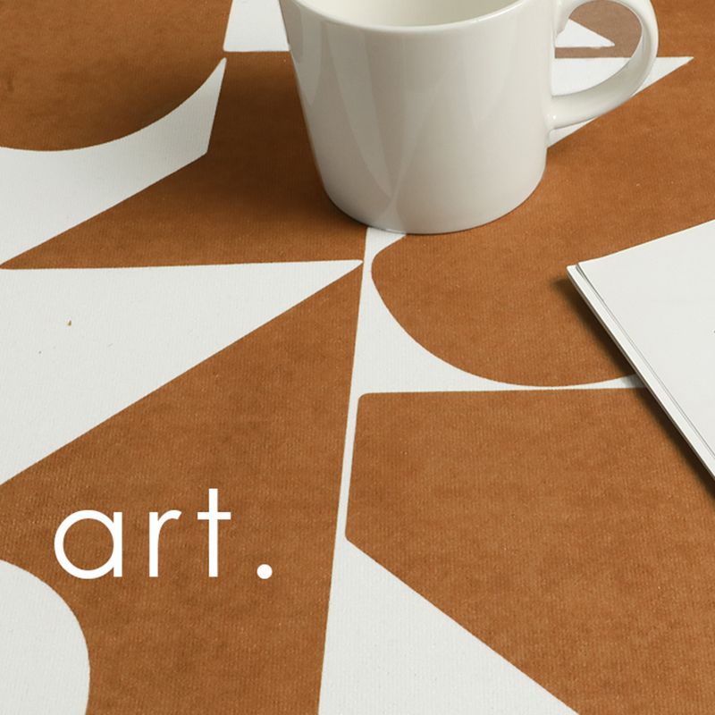 Light Brown Pattern Rug Blending Modern Rug Non-Slip Backing Rug for Drawing Room