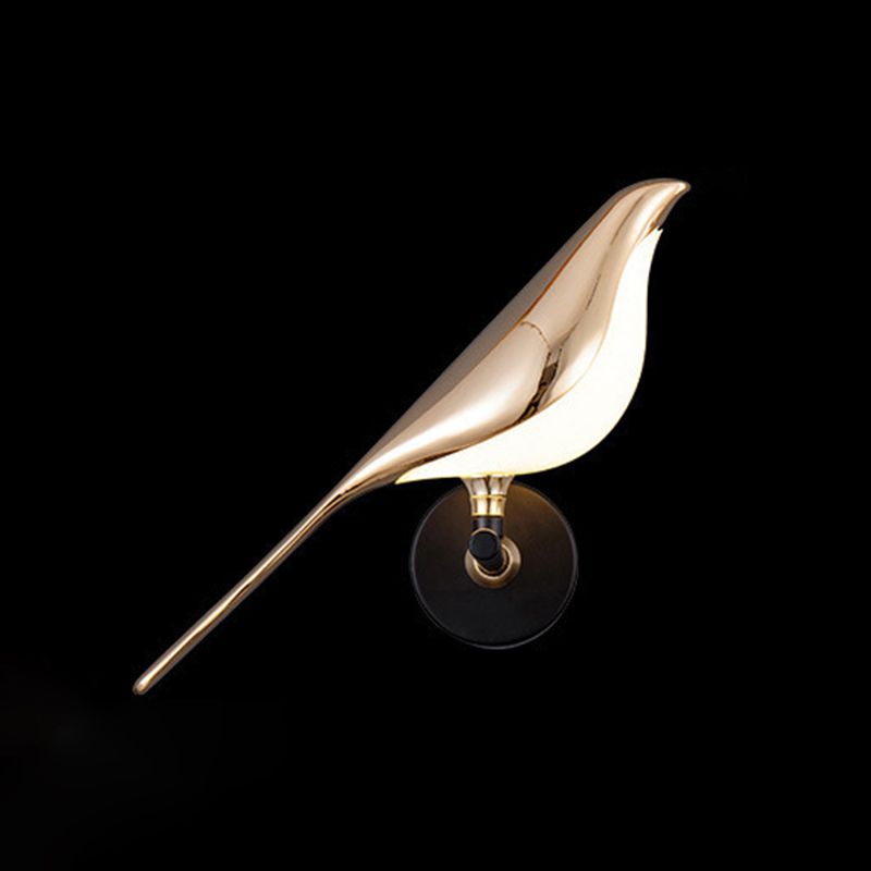 Multi Lights Bird Shaped Wall Lighting Fixtures Modern Style Metal Wall Mounted Lamps