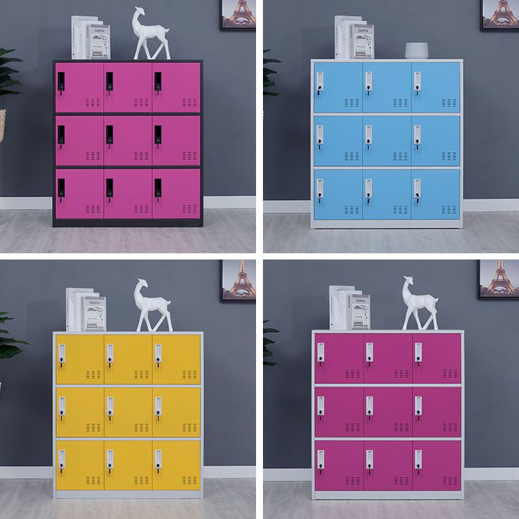 Metal Non-Hanging Armoire Modern Storage Cabinet with Hinged Doors