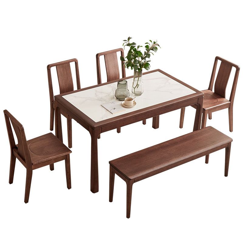 Sintered Stone Top Table Rectangle Dining Table for Dining Room