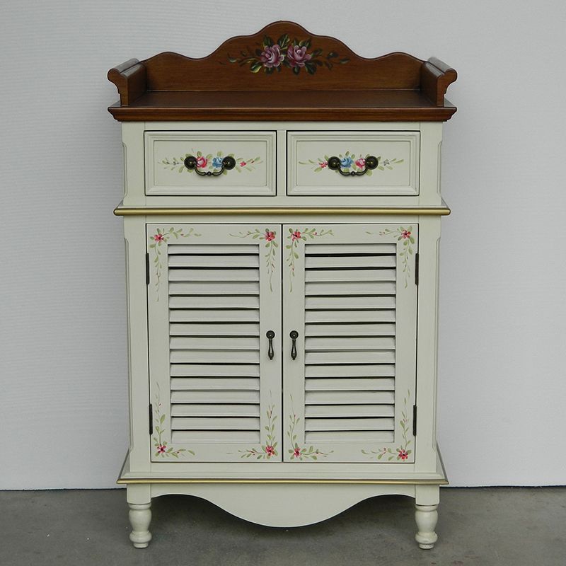 Mid-Century Modern Rectangle Cabinet Standard Side Cabinet with Drawer