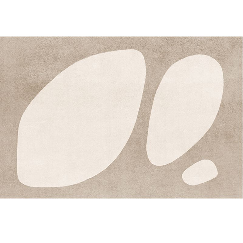 Brown Tone Home Decor Carpet Simplicity Abstract Color Block Area Rug Polyester with Easy Care Rug