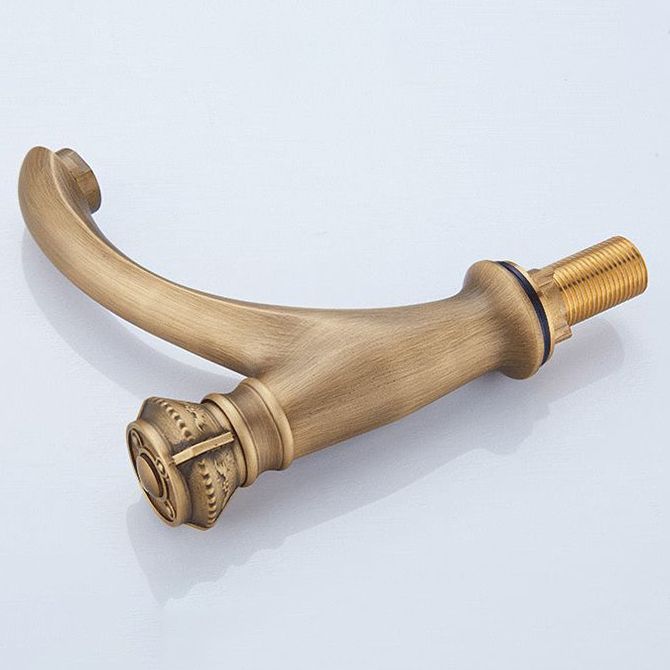 Brass Farmhouse Basin Lavatory Faucet Single Hole Faucet Knob Handle Bathroom Faucet