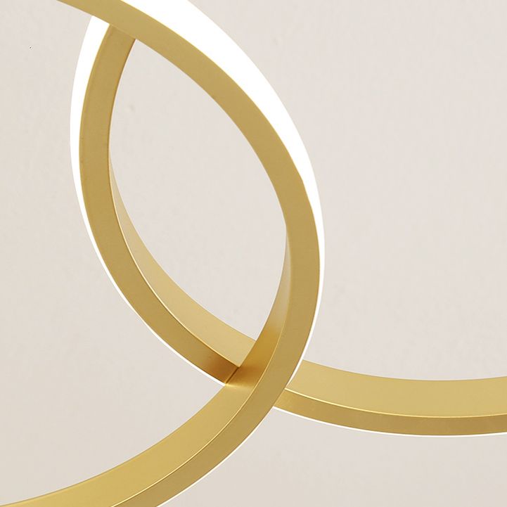 Einfachheit Ring geformtes Insel LED -LED Pendellicht für Wohnzimmer Esszimmer