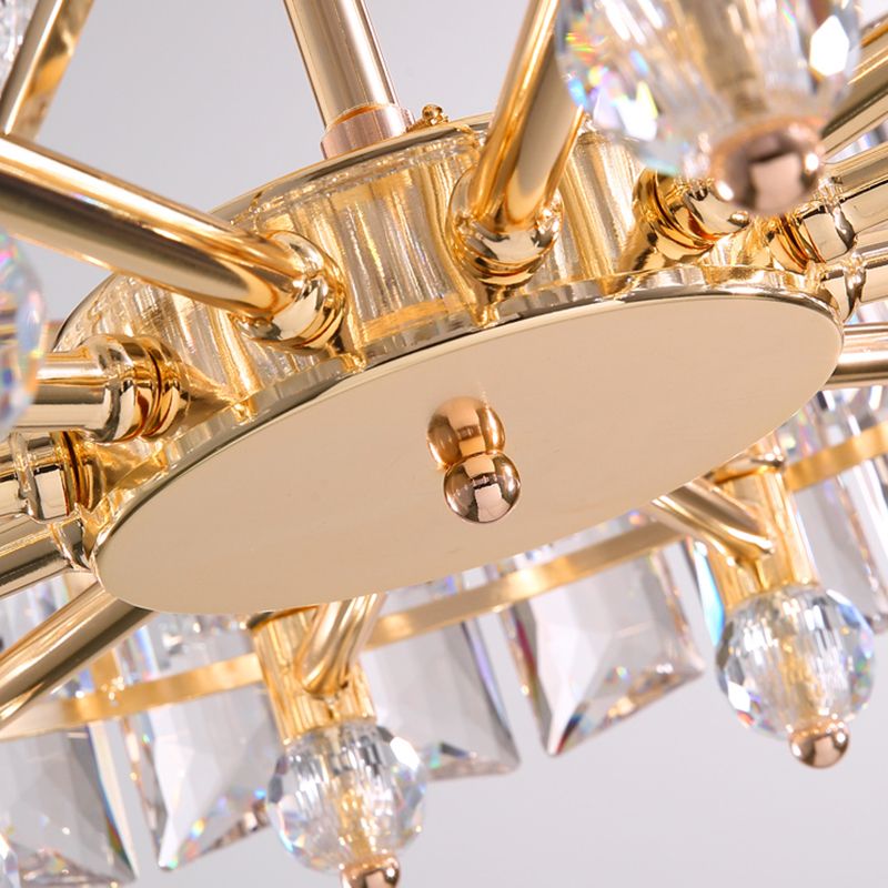 Lumières de lustre moderne Crystal Sphere Chandelier lustre d'éclairage d'éclairage Crystal