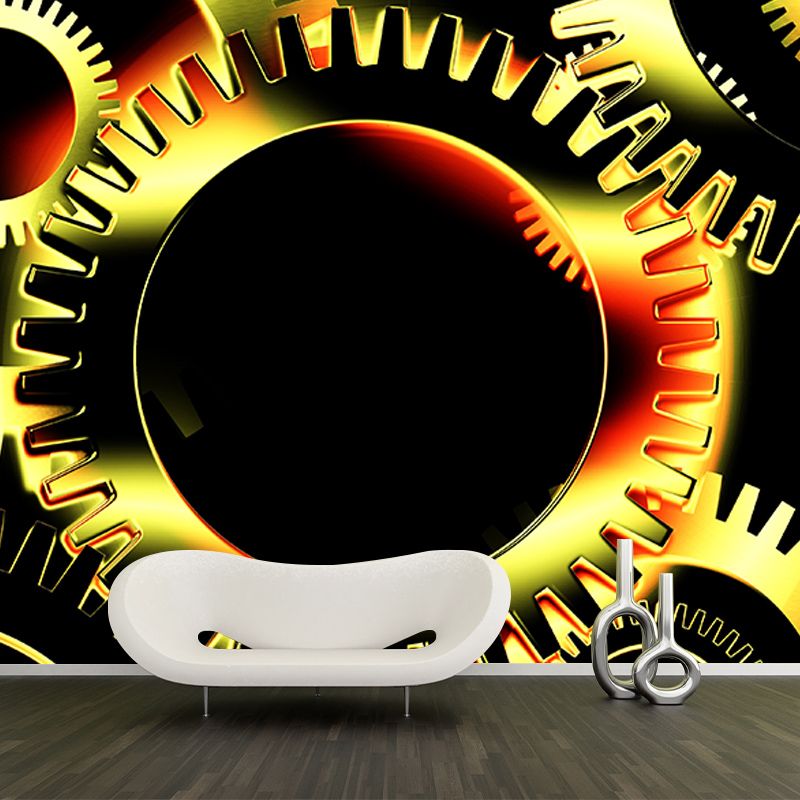 Modern Illustration Mural Wallpaper Metal Gear Living Room Wall Mural