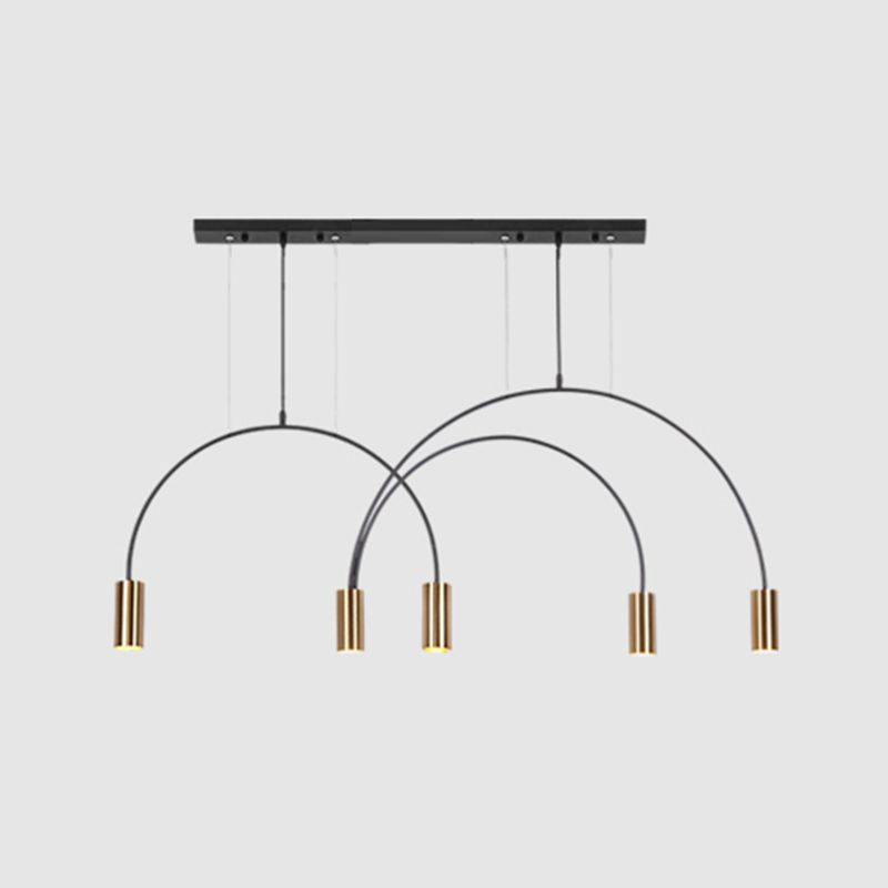 Luz de colgante de estilo moderno Cilíndrica Candelier Light para comedor