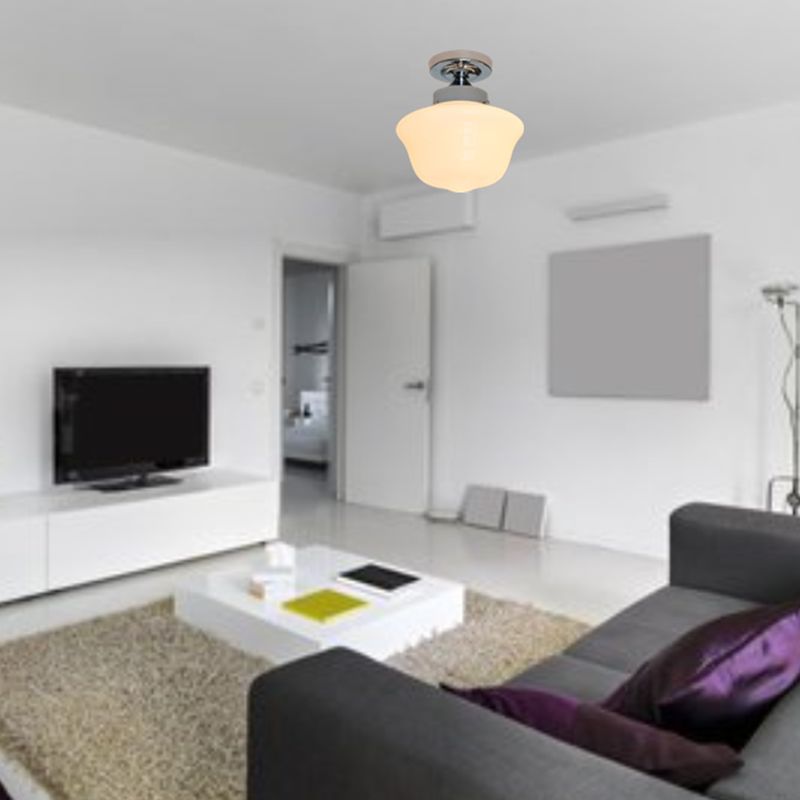 Metallic Flush Mount Lighting Modernism Glass Ceiling Light for Home