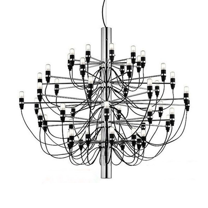 Postmoderne Neuheit Kerze Kronleuchter Metallic Lobby Wohnzimmer Federung Licht