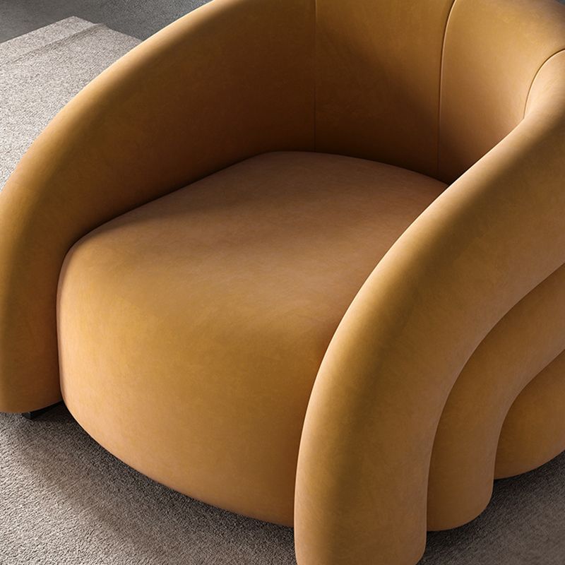 33.07" Wide Scandinavian Style Single Sofa Chair Microfiber Arm Chair