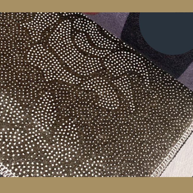 Contemporary Indoor Rug Abstract Pattern Carpet Polyester Stain Resistant Area Rug for Living Room