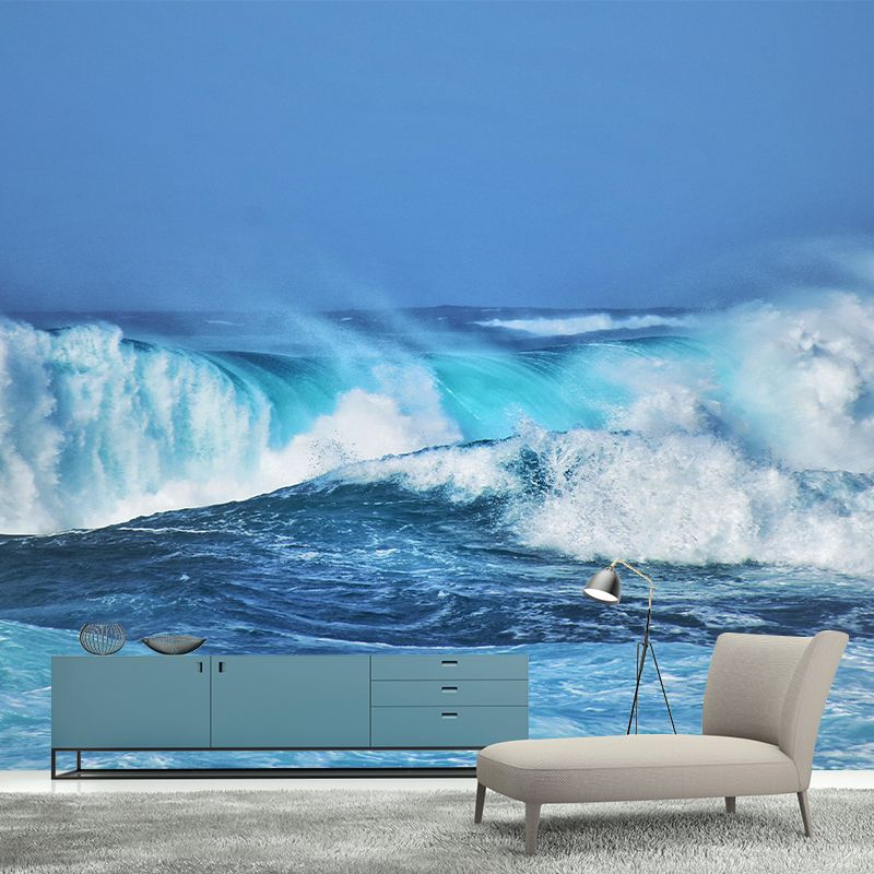 Moisture Resistant Seascape Mural Wallpaper Wall Decor for House Interior