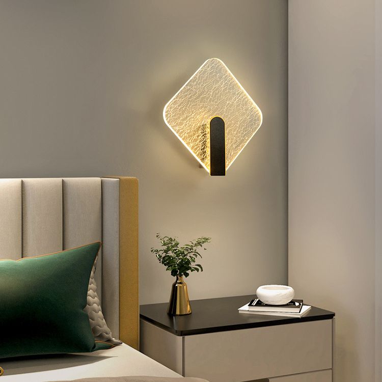 Splique de pared geométrica acrílica Luz LED de luz LED de lujo para escaleras para escaleras