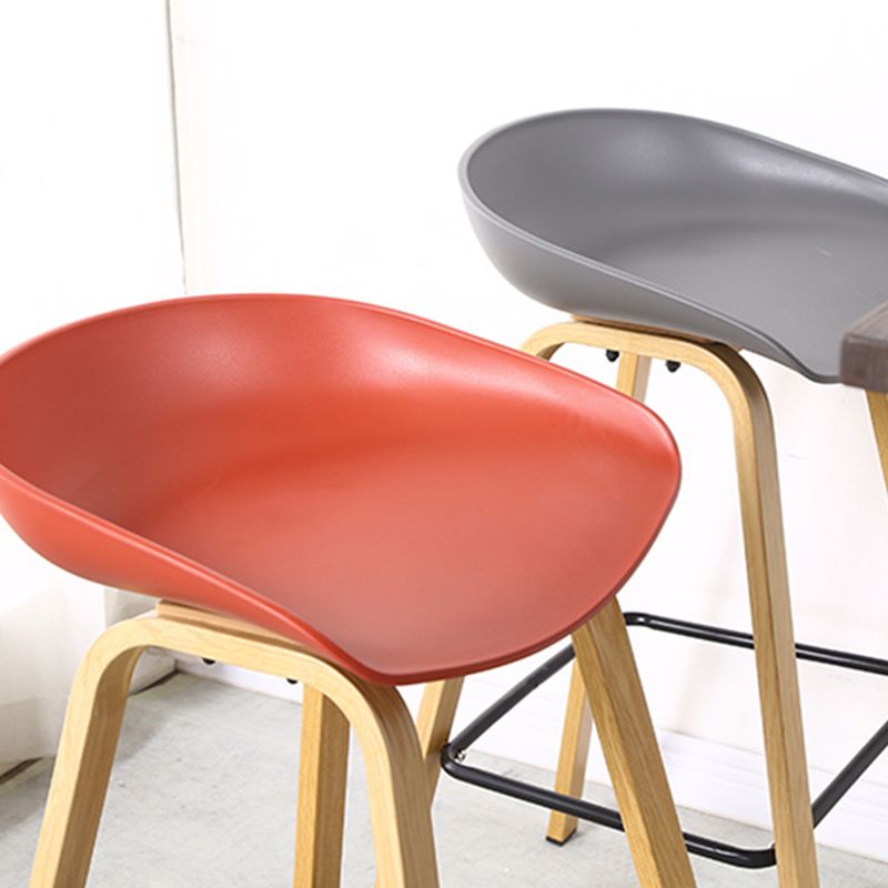Contemporary Simple Counter Stools 29 Inch Indoor Bar Stool with Metal Leg