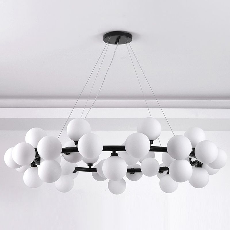 Lumo a sospensione lampadario molecolare Luce di vetro in stile moderno Apparecchio di illuminazione